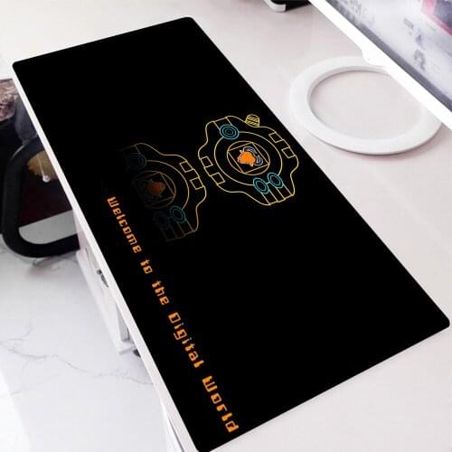 Mouse Pads Digimon Mat Extended Pad Gaming Carpet Custom Kawaii Accessories Gamer Girl Xxl Csgo 900x400 Desk Computer PC Cabinet