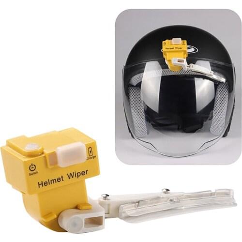 Motorcycle Helmet Wiper Electric Car Helmet Wiper Dual Gear Adjustable Flexible Safe