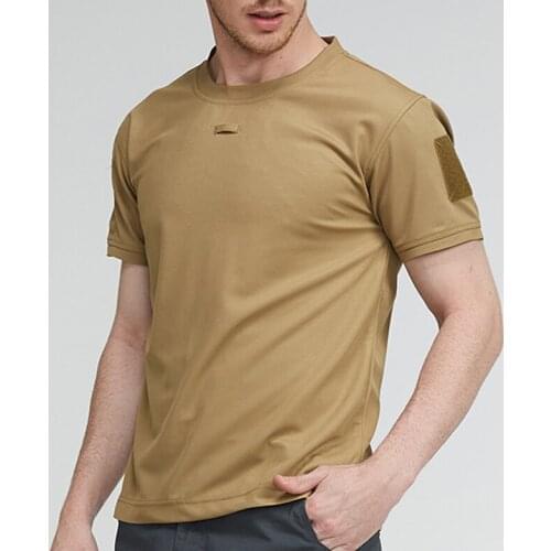 Outdoor Sports Men T-Shirts Tactical Military Hiking Tee Shirt Special Army Loose Quick Dry Short Sleeve Solid Breathable Shirts