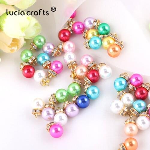 SALE Water Drop Round Loose Bead Colorful Decor DIY For Jewelry Necklace Making 25pcs/lot F0518