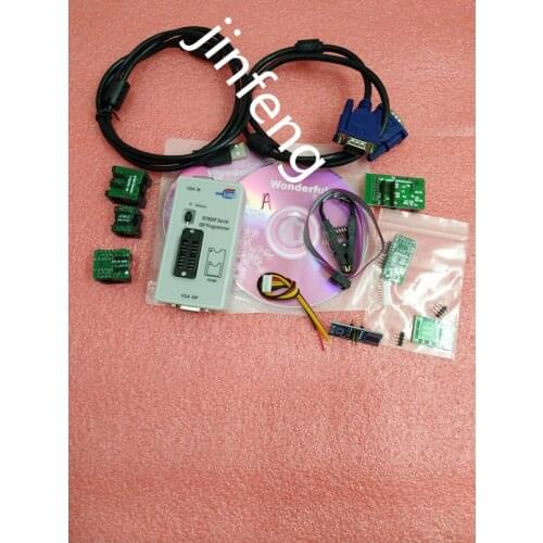 RT809F Programmer +7 Adapters+SOP16 SOP20 IC Clip Motherboard Reader LCD BIOS ISP/ USB/ VGA w/ Engilsh Softerware
