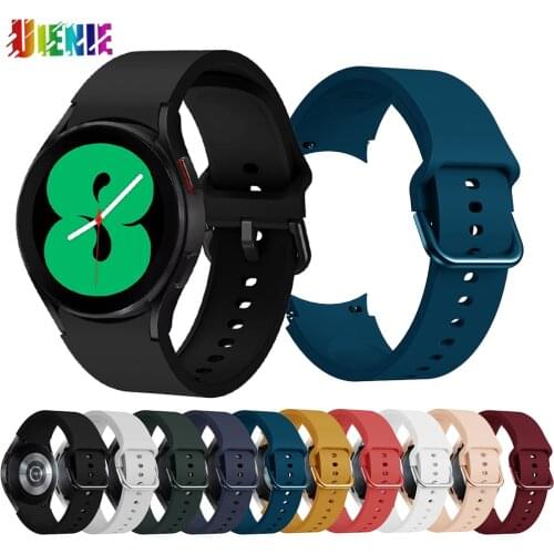 Silicone Strap For Galaxy Watch 4 44mm 40mm Replacement Wristbands For Samsung Galaxy Watch4 classic 46mm 42mm Curved end Band