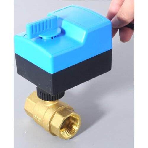 Manual electric ball water air compressor micro three-wire two-way valves