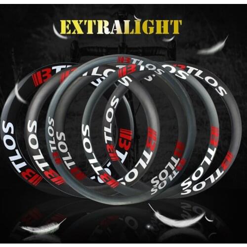 Ultralight Carbon bicycle wheels 30-80mm depth Special braking V brake clincher 700c road bike wheels BTLOS RC-L