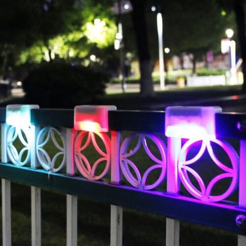 1pcs Waterproof Solar Deck Step Wall Lights for Yard Deck Floor Decoration Outdoor Stairs Yard Fence Decor Lamp