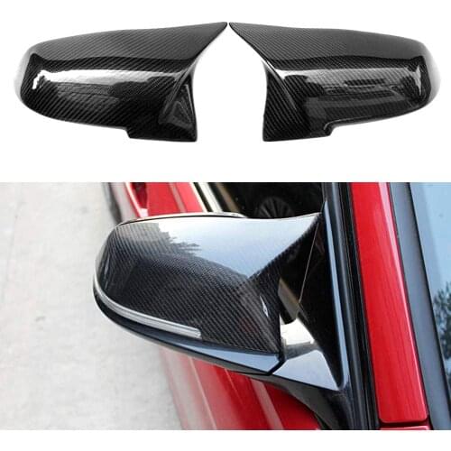 Replacement Rearview Mirror Cover Cap REAL CARBON FIBER Compatible with BMW 1,2,34,x1 Series F30 F34 F20 F22 F32 F362012-2018