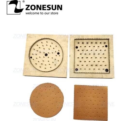 ZONESUN Leather Round Cup Mat Flower Customized Leather Cutting Die Handicraft Tool Punch Cutter Mold Diy Paper Laser Knife