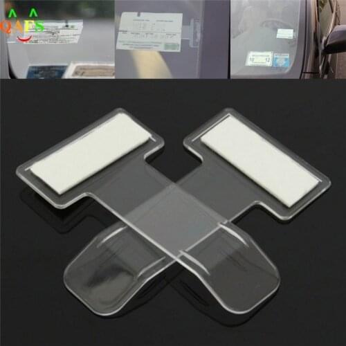 1PC Automotive Internal Organizer Car Styling For Car windshield Fastener Stickers Car Parking Ticket Holder Clip