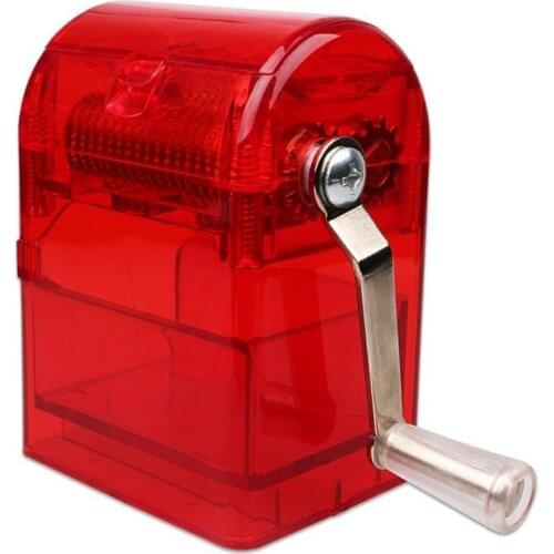 1Pcs plastic Hand shake 105mm Tobacco grinder Hand Crank Crusher Tobacco Cutter Grinder Tobacco small kitchen accessories