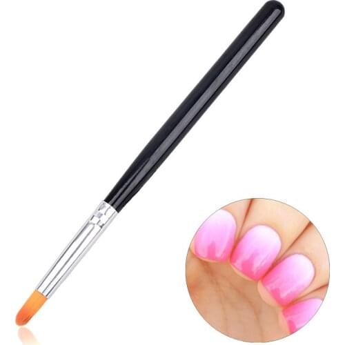 1pcs Pro Gradient Fade Color Nail Art Brush for Acrylic UV Gel Polish Blooming Design Nail Painting Pen