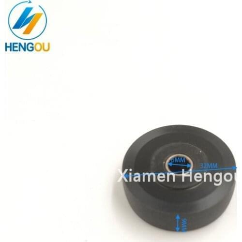 2 pieces Hengoucn SM52 rubber roller feeder 89.016.236 32x10x6mm