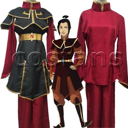 2020 Anime Avatar The Last Airbender Prince Zuko Azula Cosplay Costume Adult Halloween Party Custom Made Uniform Clothes Shoes