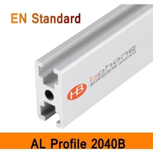 2040B Aluminium Profile EN Standard DIY Brackets Aluminium AL Extrusion Style CNC 3D DIY Printer Workbench T-slot Aluminum Bar