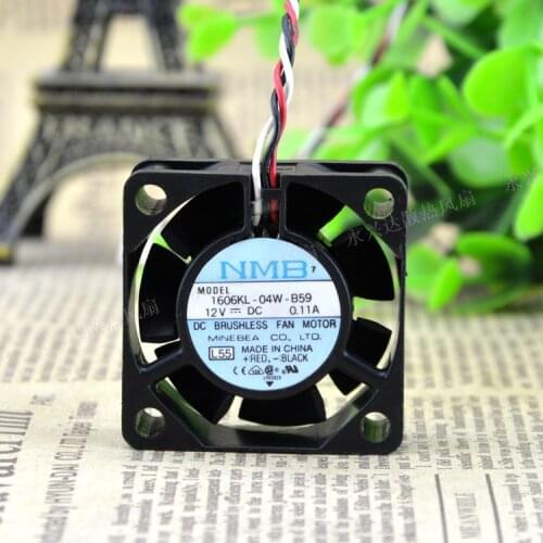 Free Shipping!!NMB 4015 12V0.11A 1606KL-04W-B59 dual ball 4cmCPU chassis cooling fan