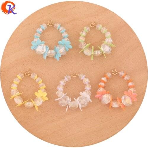 Cordial Design 30Pcs 35*38MM Jewelry Accessories/Hand Made/Drop Shape/DIY Crystal Bead Charms/Earring Findings/Jewelry Making