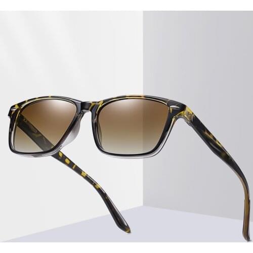 JULI Polarized Square Sunglasses for Men Women with TR90 Frame for Driving Fishing Cycling and Running UV Protection CS80003