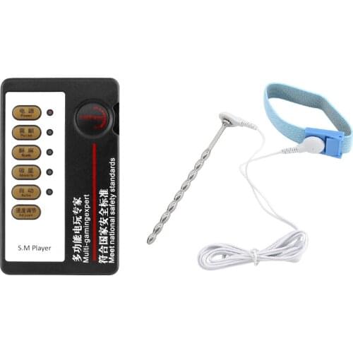 EXVOID Electro Stimulation Penis Plug Electrical Shock Accessories Medical Therapy Massager Penis Ring Cock Ring