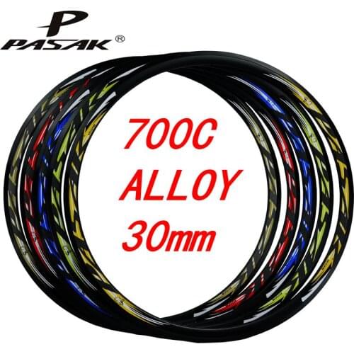 Road bicycle Rims 700C Road Bike rim 30 mm High Depth 19mm Width Bicycle Rims aluminum/alloy Wheels Clincher 20/24Hole ma