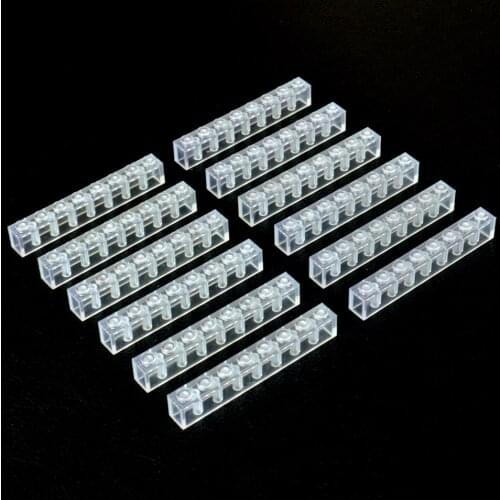 Guduola 32pcs/lot Small Building Block Transparent 3008 Brick 1x8 DIY Model Building Bricks Parts Kids Learning Educational Toys