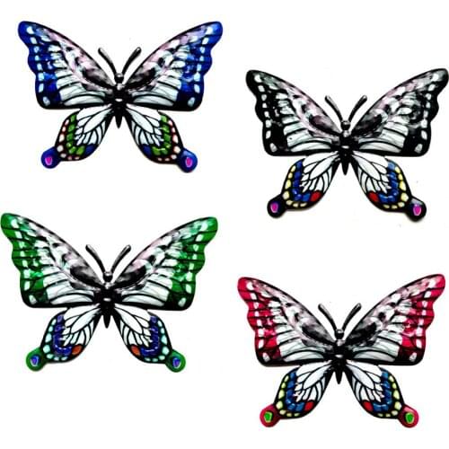 Hot 3D Metal Butterfly Wall Art Decor Hanging Indoor Outdoor For Home Bedroom Living Room Office Garden Wall Hanging Ornament