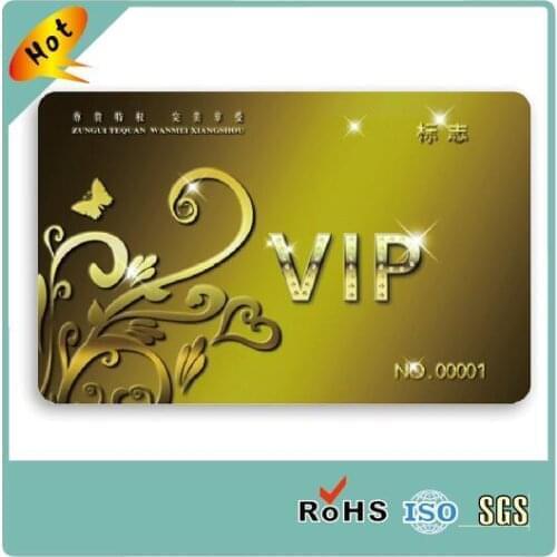 Hot sell membership plastic card/VIP plastic card/dicount plastic card