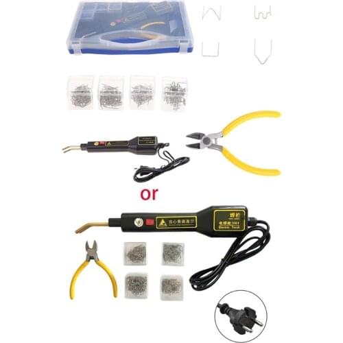 A0KF Plastic Welding Kit, Hot Stapler, Staple Gun, Plastic Repair Kit with 200Pcs Staples,Repair Kit , Car Bumpers