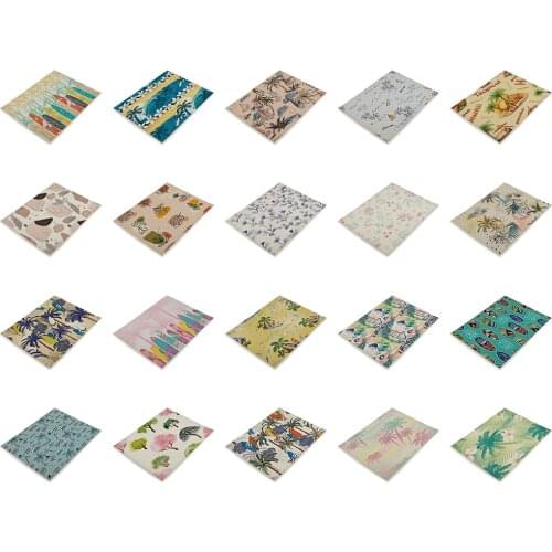 Nordic Kitchen Drinking Coaster Dining Table Napkin Dish Mat Placemats for Table Set De Table Placemat Tropical Rain Forest