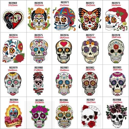 Planar Resins Ghost Head Skull Halloween Decoration DIY Handmade Jewelry Accessories 30pcs/lot R03969 R0397 R0398