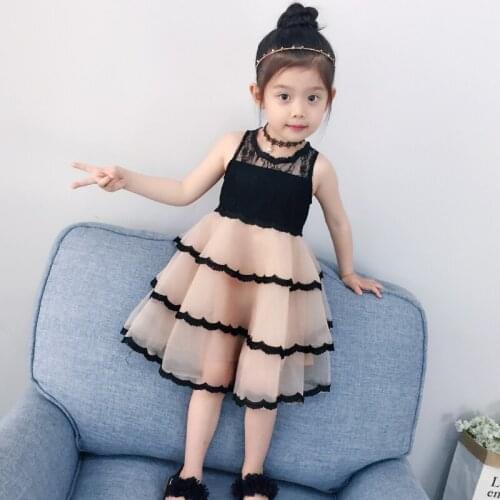 Girl princess dress 2018 summer sweet cotton sleeveless dress baby girl childrens clothing