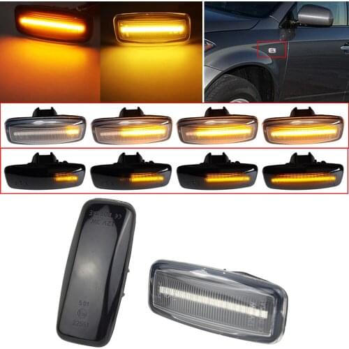 Sequential Lamp LED Signal Dynamic Side Marker Light For Nissan Sylphy Almera Murano 06-11 Bluebird Sunny 03-06 Teana J31 04-07