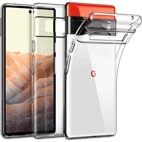 Clear Phone Case For Google Pixel 6 Pro Pixel6 Pro Silicone Back Cover Ultra Slim Thin Soft Transparent TPU Conques