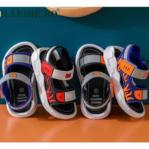 Summer Children New Canvas Sandals Boys Girls Sandals Solid Color Soft Soled Anti-Slip Children Kids Shoes Summer Beach Sandals