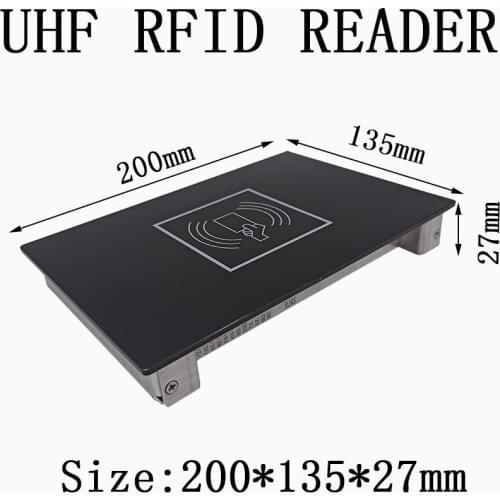 Rfid UHF Reader 50CM Distance 860-960Mhz ISO18000-6C Desktop Tag Write 20cm Card Encode With RJ45 RS232 or USB Interface