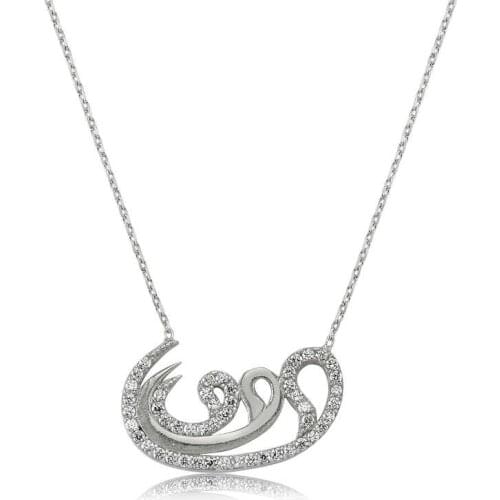 Silver 3 Vav Lady Necklace