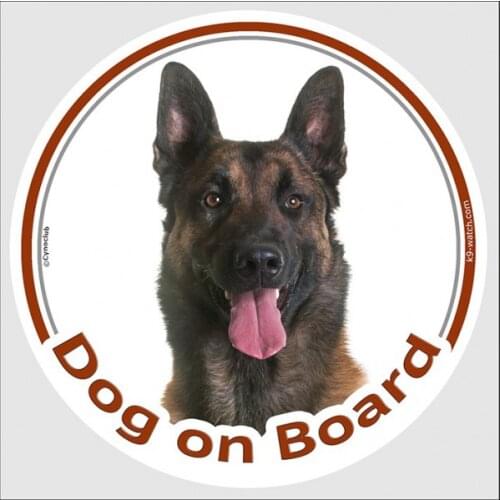 Dog on Board Malinois Vinyl Decal Car Stickers for Car-window Bumper Door Hood Wall Pet Dog Decor