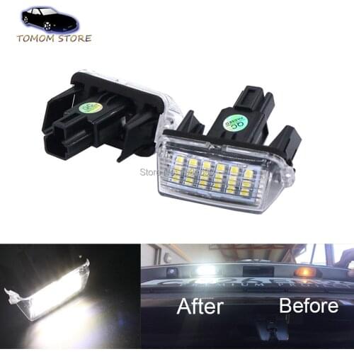 For Toyota Auris Avensis Camry Hybrid Corolla Fielder Esquire Highlander Prius Vios Verso Yaris LED rear license plate light