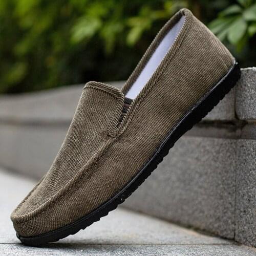 New Men Loafers Shoes Brand Fashion Soft Man Moccasins Loafers Canvas Slip-On Casual Shoes Men Outdoor Walking Men Footwear hn6s