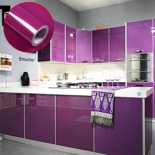 Thickened Pearlescent Paint Furniture Wood Grain Renovation Cabinet Wardrobe Stickers Pvc Self-Adhesive Wallpaper Wallpaper Kitc