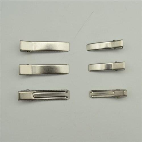 20pcs 4.8cm/3.5cm 304 Stainless Steel Double Fork Clip No Rust Hair Clips DIY Jewelry Finding
