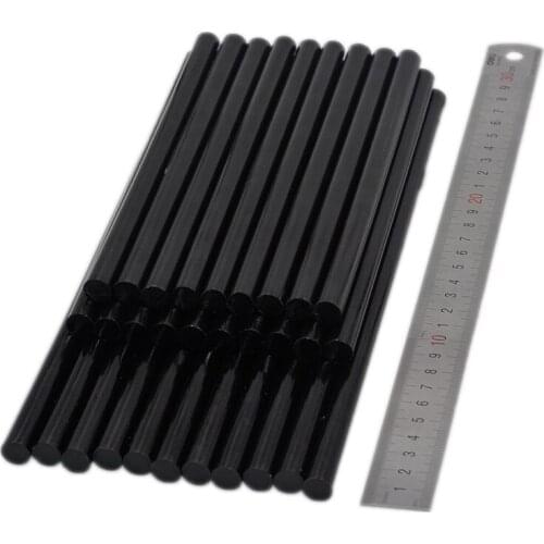 20Pcs/set 11mmx200mm 270mm 300mm Non-Toxic Solid Black Glue Sticks Auto Body Painltess Dent Repair For 11mm Glue Gun