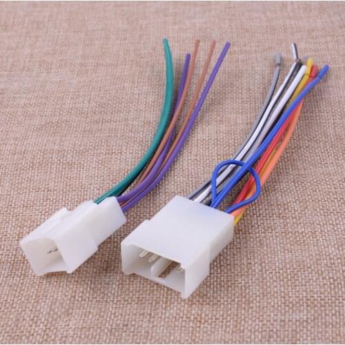 CITALL 6 Pins & 10 pins Radio Adapter Stereo Installation Wire Harness Cable Plug Connector Car Accessories Fit for Toyota