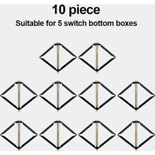 6/10pcs Electrician Accessories Wall Mount Switch Box Repair Tool Secret Stash 86mm Switch Cassette Repairer Support Rod