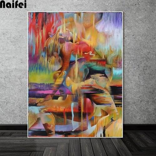 Full square round drill diamond Painting 5D DIY diamond embroidery "Abstract Lovers Cuddling Together"Diamond mosaic Home Decor