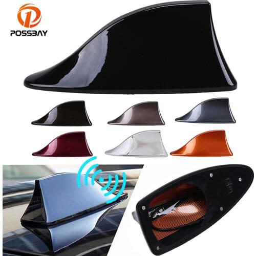 Car Shark Fin Antenna Auto Radio FM Signal Aerial Decoration for Seat Ibiza 6J 6L Citroen C4 C3 Mini Cooper Suzuki Swift BMW KIA