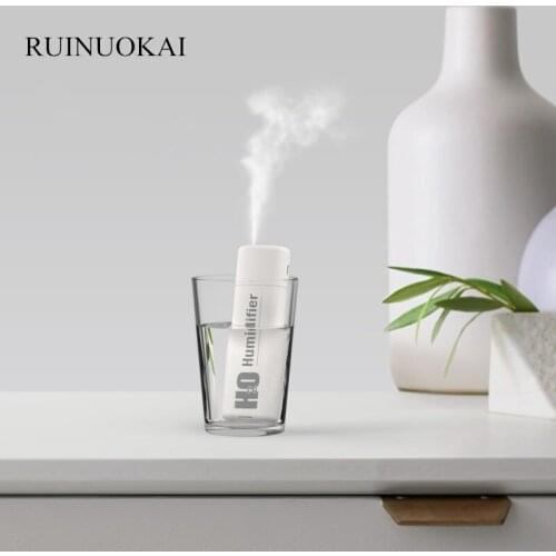 White Portable Mini Air Humidifier USB Battery Electric Air Cooler Car Mist Maker Aroma Diffuser Home Appliances Humidificador