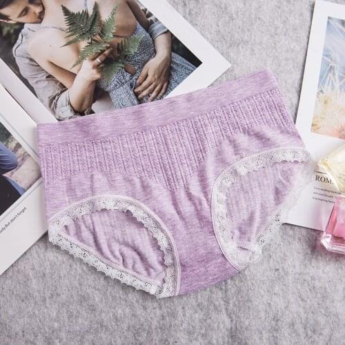 Color Cotton Female Underwear Women Seamless Panties Sexy Ladies Girls Briefs Intimates Underpants for Woman Pink Panties