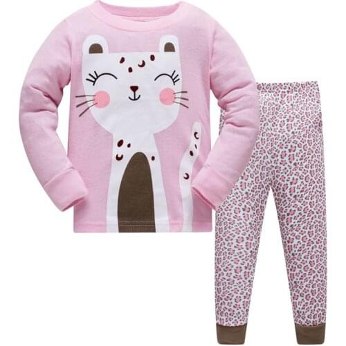 Baby Pyjamas Cartoon Girls Sleepwear Clothes Spring And Autumn Clothing For Kids Pajamas Set Nightdress Home Unicorn Suit Pjs
