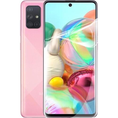 2 in 1 Screen Hydrogel Film on for Samsung Galaxy A51 A71 A50 A30 A51 A31 A21s A 71 4G 5G Camera Protector Not Protective Glass