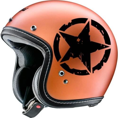 FD514 Broken Army Five-Pointed Star Car Stickers Cool Funny Decoration For Helmet Fuel Tank Cap Auto Tuning