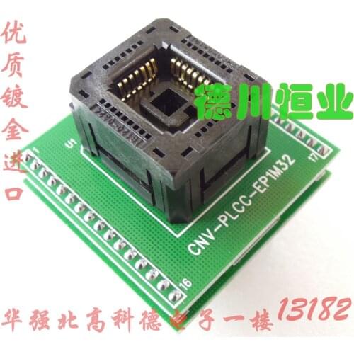 Plcc32 Import Block Cnv-Plcc-Ep1M32 Burn Block Bios Burn Block 0324-309 Strip